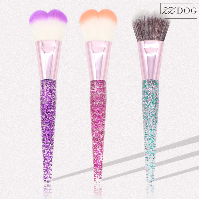 ZZDOG 1 шт. Персонализированная большая пушистая Кисть для макияжа акриловая