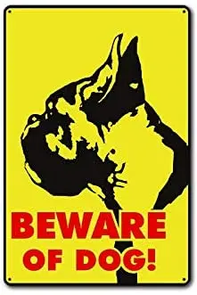 

Warning Beware of Dog Bar Cafe Home Oil Station Garage Kitchen Farm Countryside Vintage Retro Tin Signs