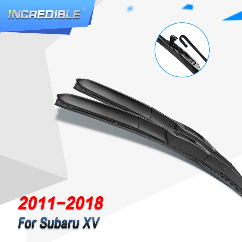 

INCREDIBLE Hybrid Wiper Blades for Subaru XV Fit Hook Arms / push button arms 2011 2012 2013 2014 2015 2016 2017 2018