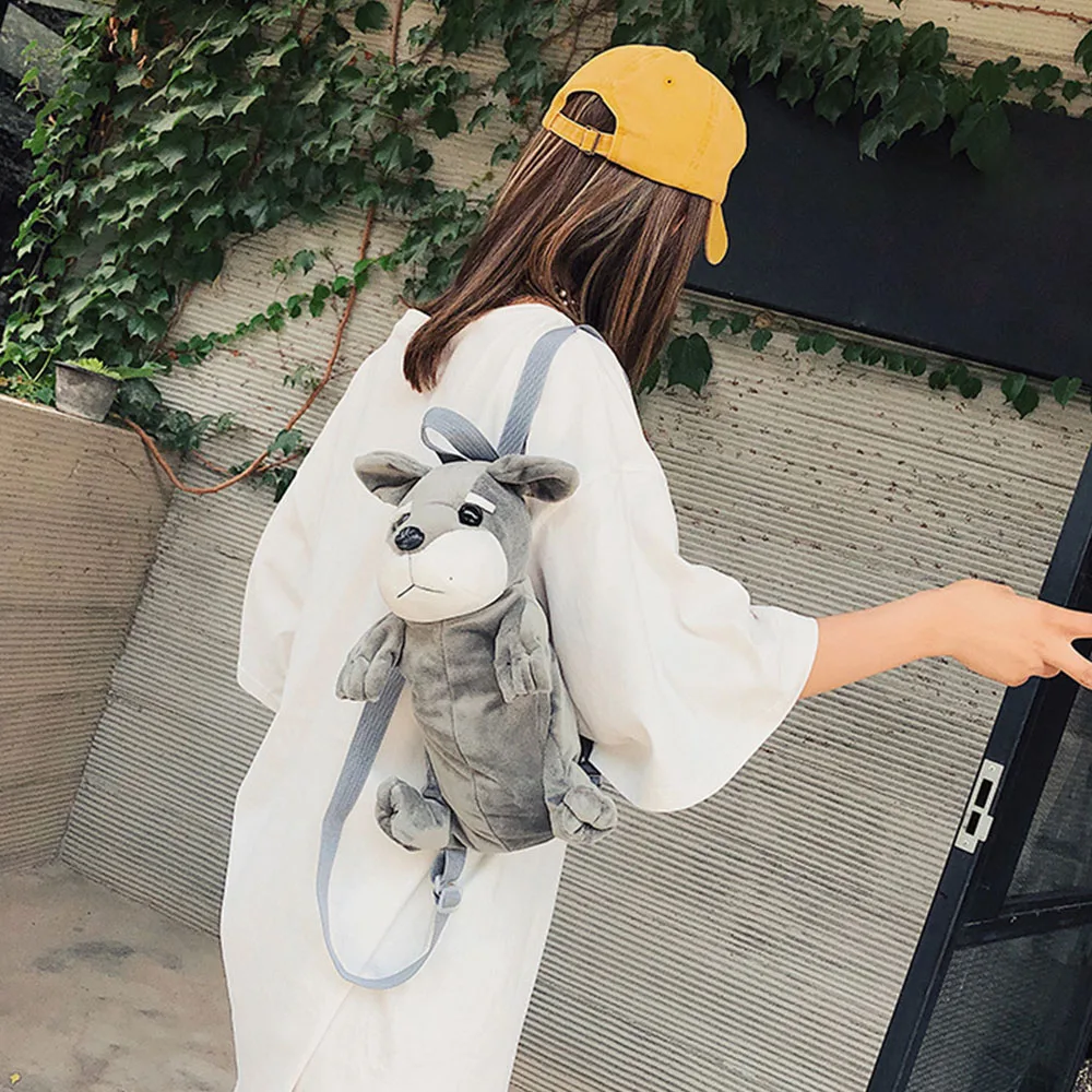 Подушка кукла Мультяшные собаки рюкзак мягкая сумка через плечо декоративная