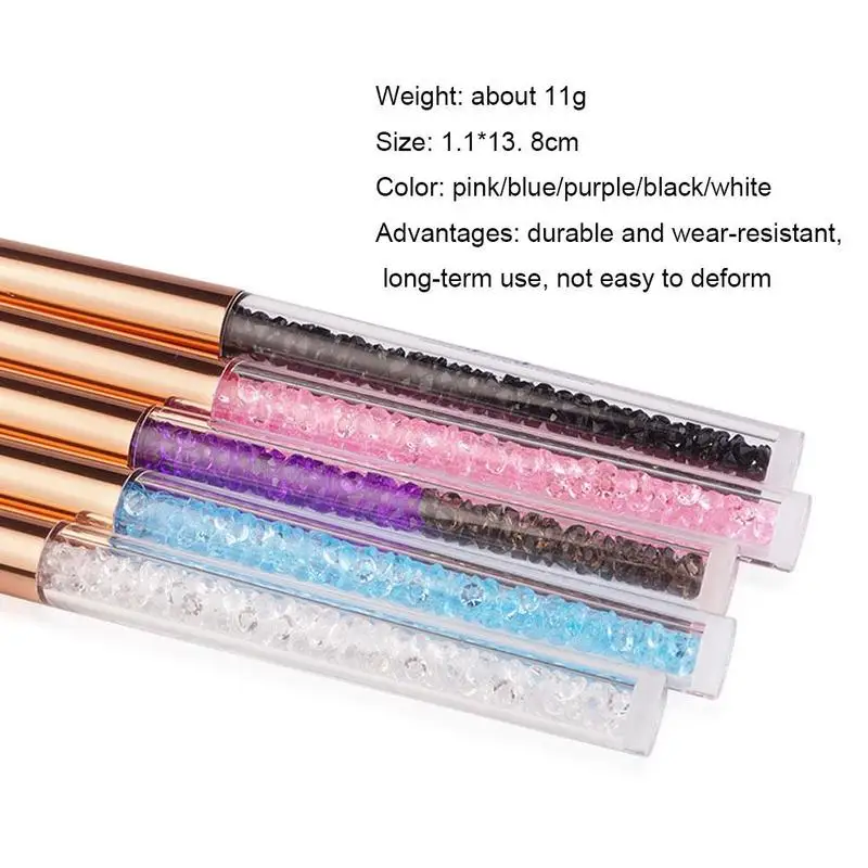 

1GCrystal Eyelash Cleaning Brush Cleanser Washing Makeup Brush Eyelash Lash Extensions Applicator Durablewear Not Easy to Deform