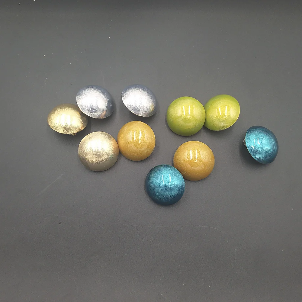 2019 New Design Popular Fruit Color Hemisphere Ear Clip For Women Girls Painless Micro Flash Half Ball Earrings Jewelry | Украшения и