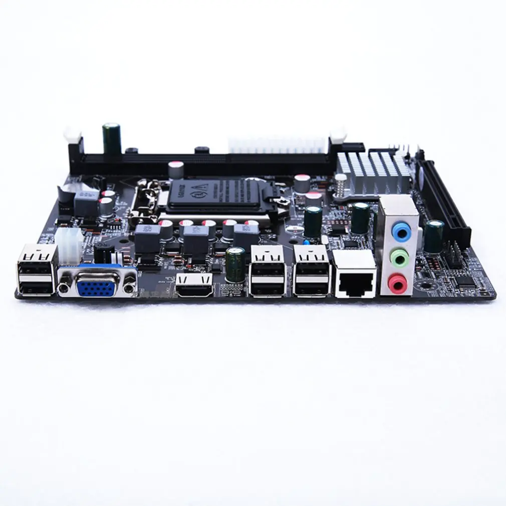 

ATX Motherboard H61 Socket LGA 1155 VGA HDMI DDR3 Dual Channels for Intel LGA1156Core I3 I5 I7 Pentiun Celeron CPU Mainboard