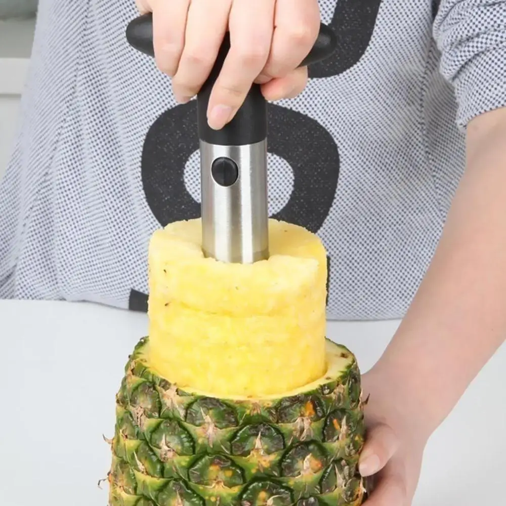 

Steel Pineapple Peeler For Kitchen Accessories Ananas Fruit Cutter Cooking Pineapple Slicer Slicers E2C6