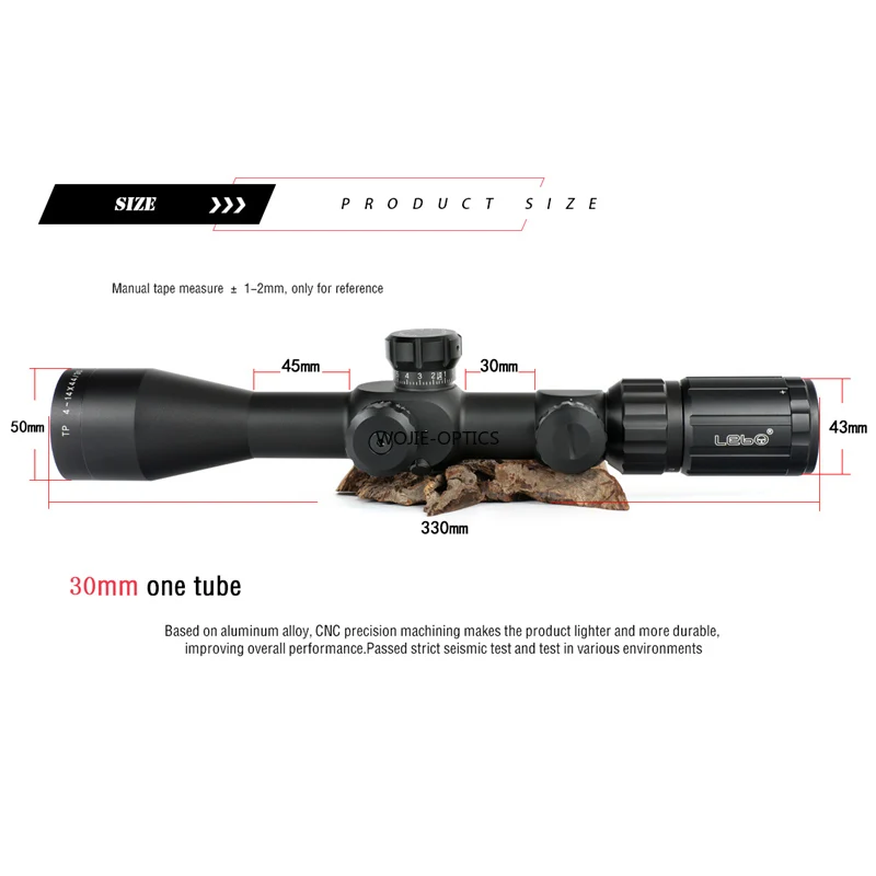 LEBO TP 4-14X44 L SFIR FFP оптический прицел Охотничья винтовка с оптическим прицелом прибор с прицелом-красной точкой тактическая страйкбольная винтовка аксессуары