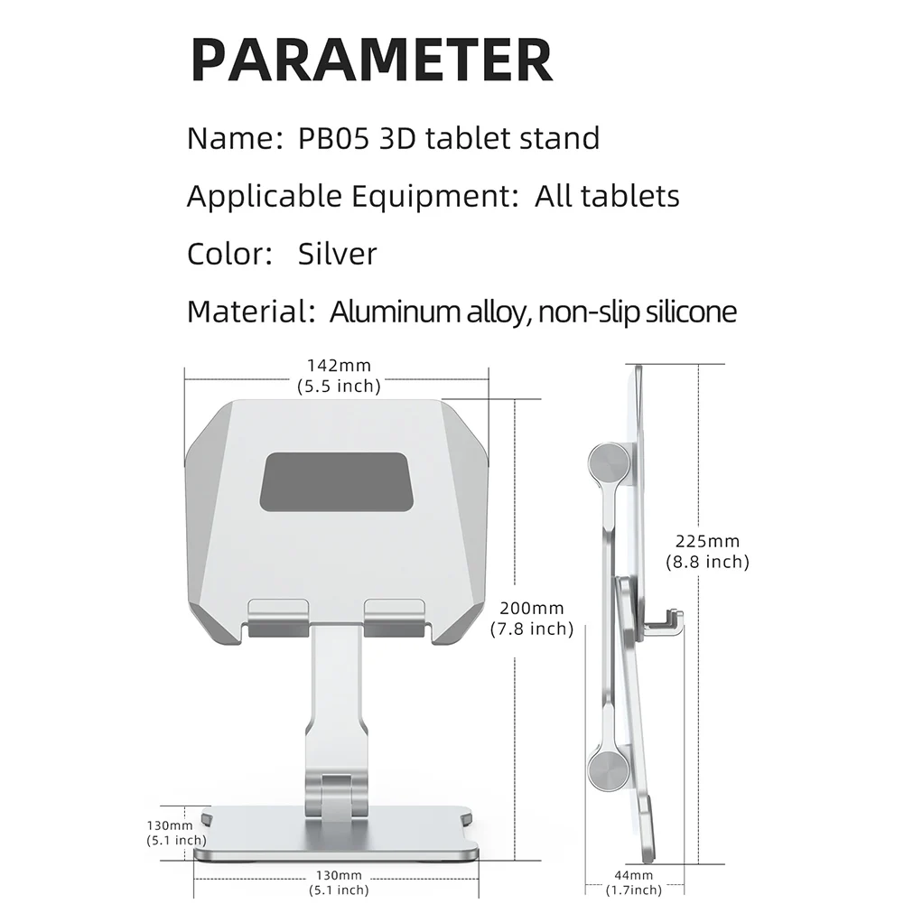 

Adjustable Tablet Holder Metal Mobile Phone Stand Double Rotating Shaft Desktop Holder For iPad Tablets Smartphones New