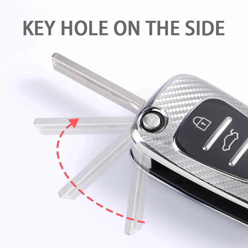 Чехол для автомобильных ключей из мягкого углеродного волокна чехол KIA Rio K2 K3 K5