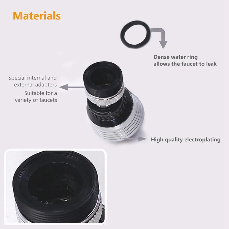 

360 Rotating Tap Nozzle Filter Water Saving Device with Shower Shower Sprinkler Hand-Held Bathtub Sprinkler Filter