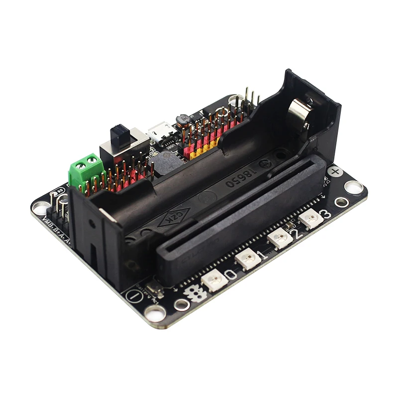 Плата расширения KittenBot Robot:bit V2.2 для BBC Micro:bit V2/V1.5 плата поддержка батареи 18650 Micro:Bit