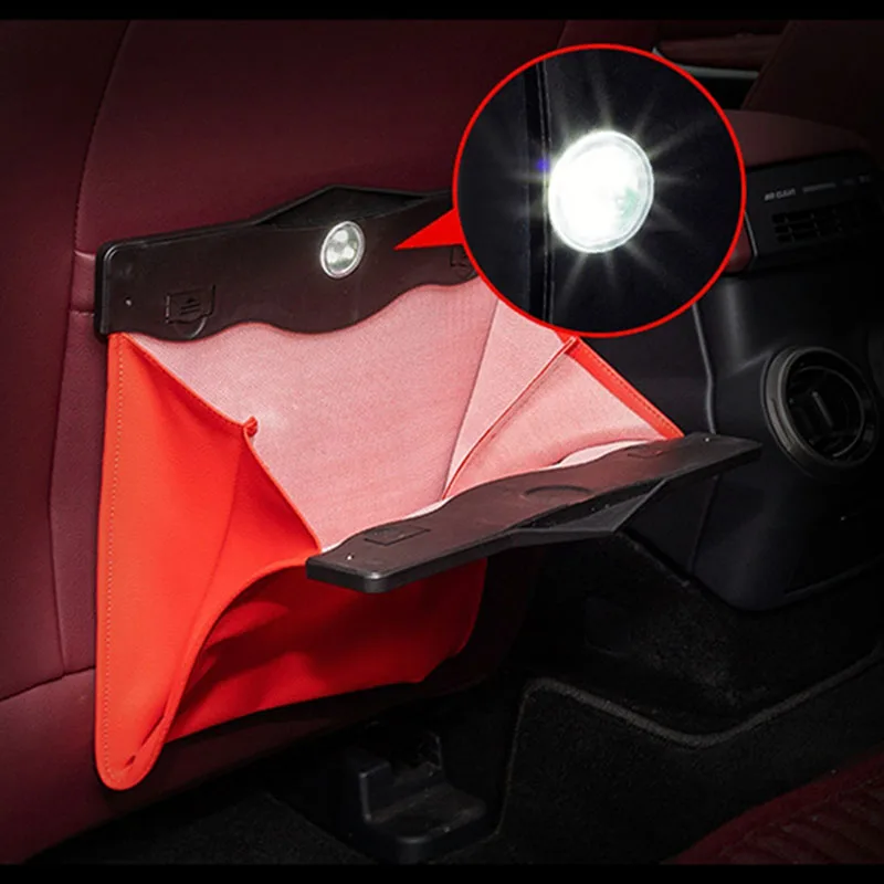 

Car Seat Back Organizer PU Leather Garbage Storage Bag Auto Backseat Multi Pocket Hanging Pouch Car Organizer Accessories