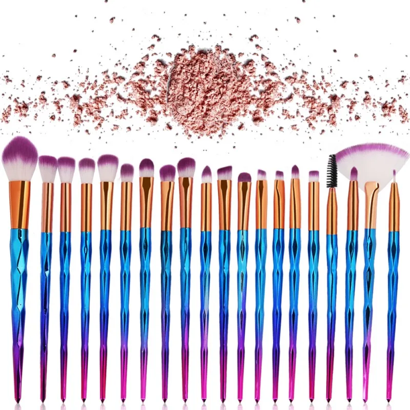 

20PCS Professional Foundation Powder Concealers Eye Shadows Makeup Brush Set/Kit