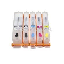 CISSPLAZA PGI-580 CLI-581 Refillable Ink Cartridge For Canon PIXMA ts705 TR7550 TR8550 TS6150 TS8150 TS9150 TS9155 PGI580 CLI581