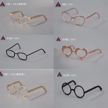 1/6 Scale Female Glasses model Glass frame black Rose gold fit 12 inches female male action figure