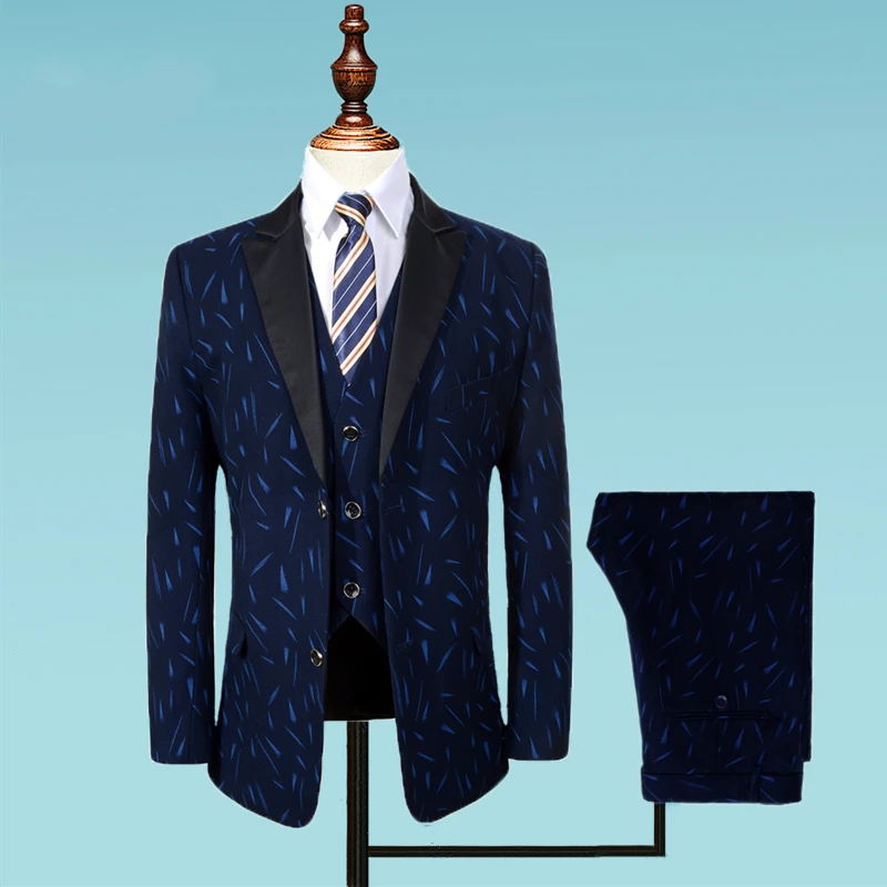 Boys suit 3pcs Kids Wedding Blazer Suit formal Clothing Set Baby costume party dress |