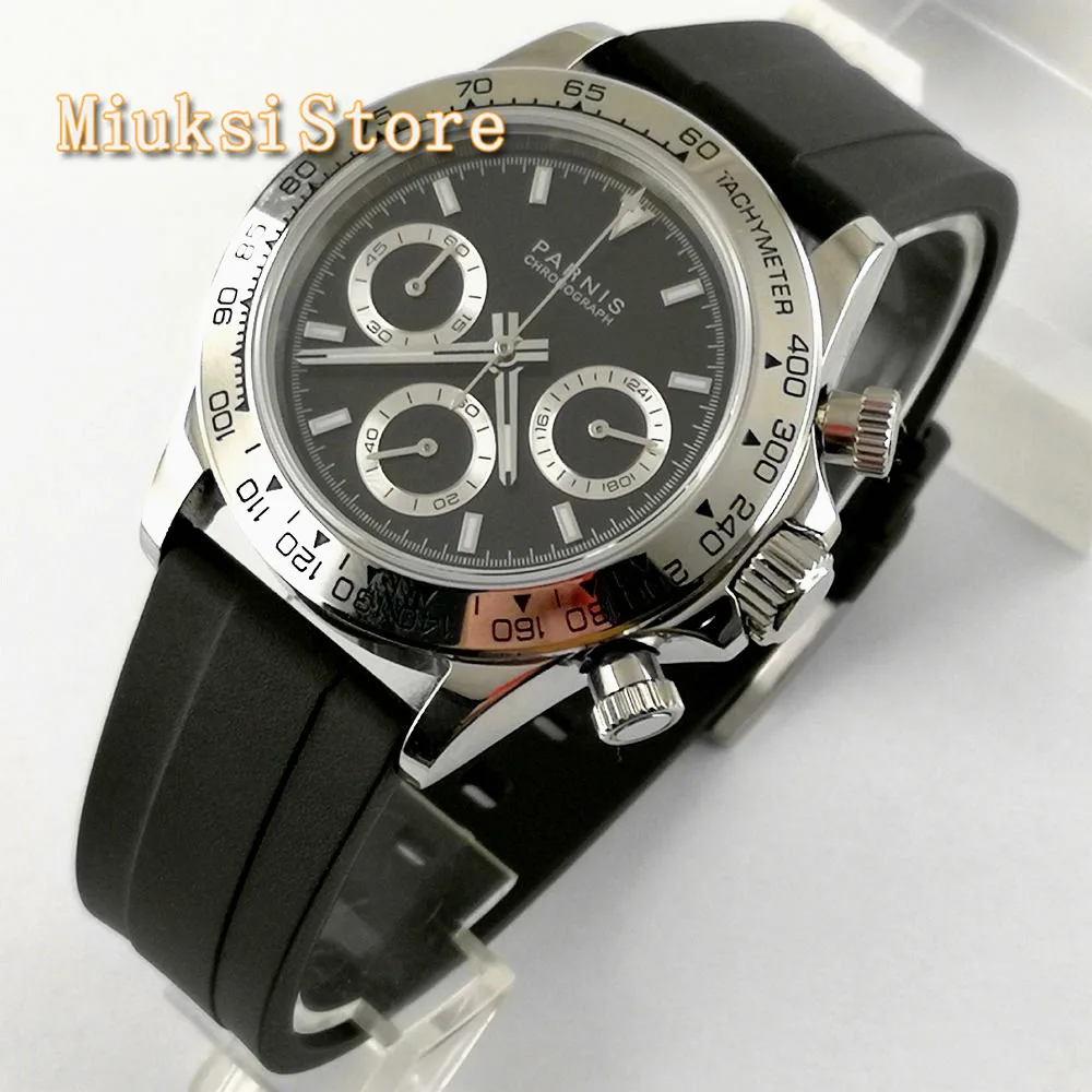 Мужские Роскошные Кварцевые часы с ремешком из сапфирового стекла 39 мм | Наручные