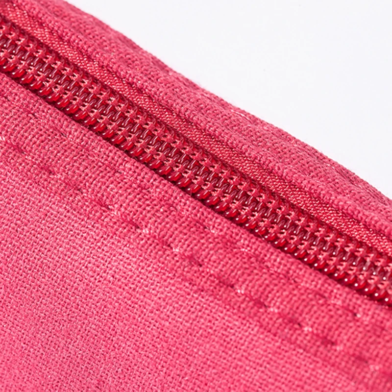 

Travel Women Small Cosmetic Bag Canvas Portable Zipper Makeup Female Pencil Case Toiletries Storage Wash Pouch