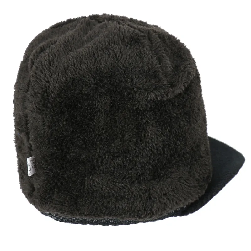 

CAMOLAND Winter Hats For Men Skullies Beanies Hat Plus Fleece Scarf Caps Set Women Plaid Design Hedging Caps Bonnet Knitted Hats