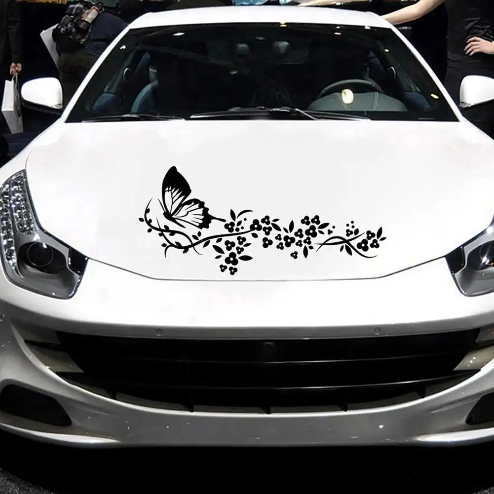 

Универсальные автомобильные наклейки, Яркие бабочки, домашние животные, автомобильная отделка, чехол, цветок, отделка окна автомобиля, накл...