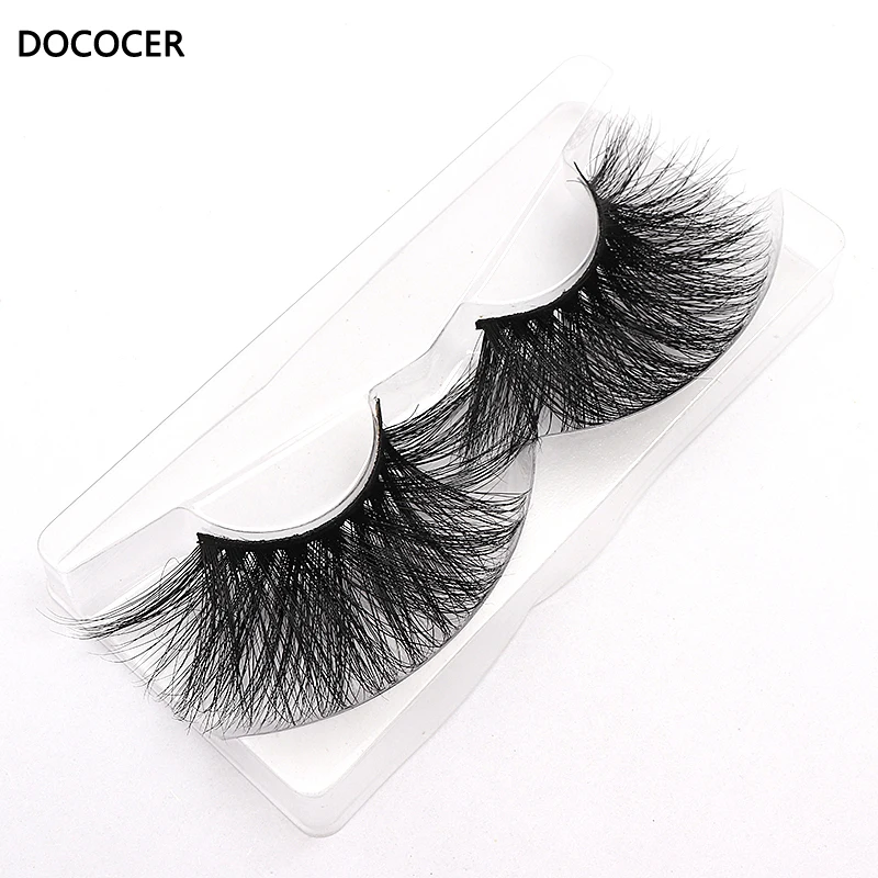 

DOCOCER 30mm Handmade Lashes Soft Mink Hair False Eyelashes Wispy Fluffy Eyelash Extensions Eye Makeup Tools Multilayers Lashes