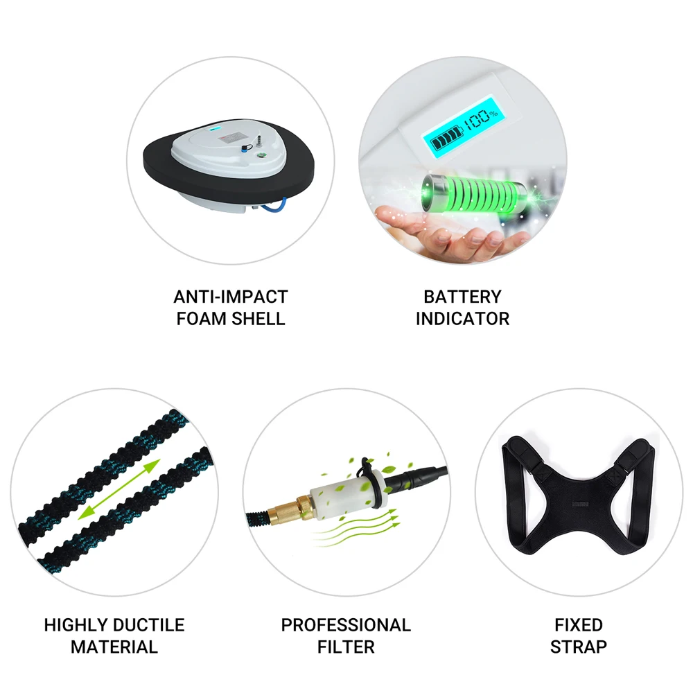 Вентилятор Smaco для подводного плавания без резервуара дайвинга кислородное