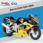 Модель автомобиля Maisto 1:18 SUZUKI GSX-R600, модель мотоцикла из сплава, металлическая Игрушечная машина, детская игрушка, коллекция подарков