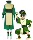 Одежда Avatar The Last Airbender Toph Beifong зеленый костюм косплей, Мужская одежда, униформа на заказ