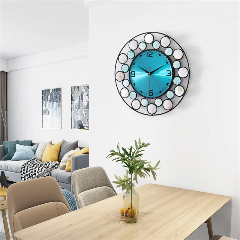 

Nordic Vintage Automatic Wall Clock Electronic Silent Big Wall Clock Design Creative Horloge Murale Home Decor Modern BK50BG