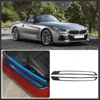 for bmw z4 2017 2020 car styling dry carbon fiber built in threshold sticker car modification accessories