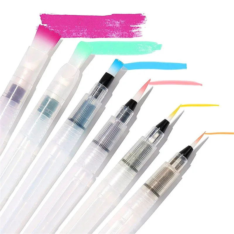 

1pcs Portable Paint S/M/L Watercolor Brush Calligraphy Painting Tool Refillable Ink Pen Art Paint Brush Pen Painting Art Markers