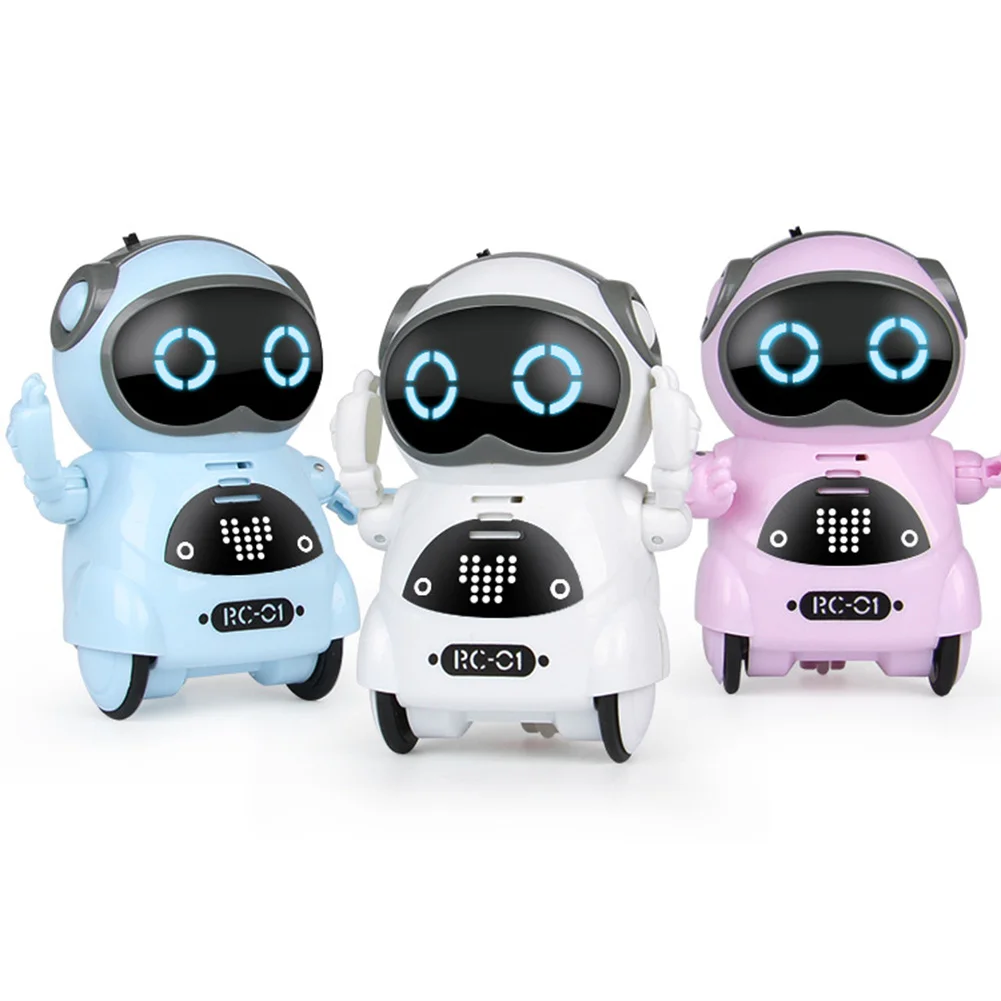 Mini Pocket Robot Voice Recognition Record Singing Dancing Intelligent Dialogue Interactive Early Education Gift Childrens Toy | Игрушки и