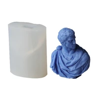 agrippa gypsum portrait candle making wax plaster mould art body portrait silicone mold scented candle diy material