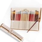 38 шт.набор, кисти для рисования, с холщовым чехлом