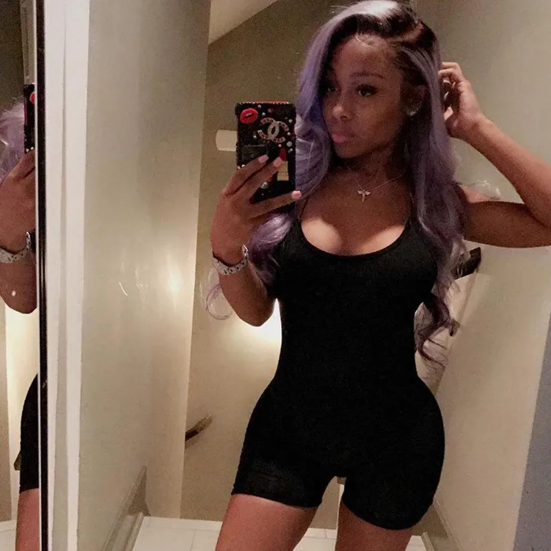 Комбинезон-майка Женский облегающий без рукавов с шортами и брюками | Женская