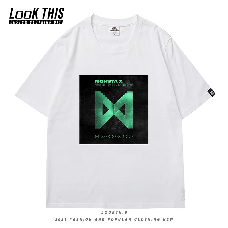 

2021 Hot Sale Monsta Casual T-shirt Cool Letter Print T-shirt Sexy O-neck T-shirts Y2k E Girl Lady Women's Street Short Sleeve