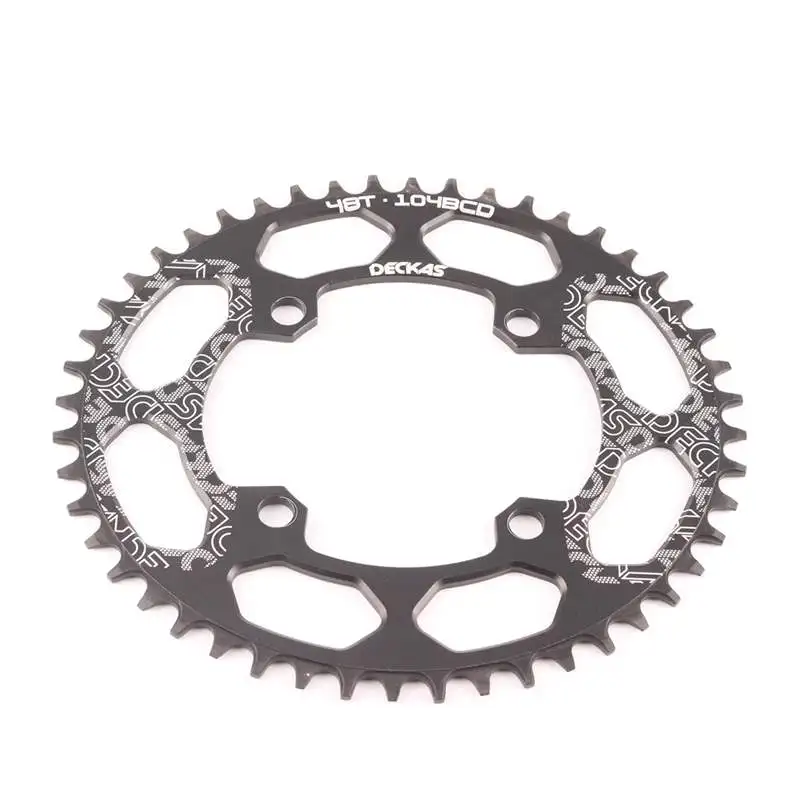 DECKAS Овальный 104BCD 40/42/44/46/48/50/52T горный велосипед Звездочка MTB велосипед, способный преодолевать Броды для shimano 8-12 Скоростей диаметра окружности болтов(алюминиевая звездочка