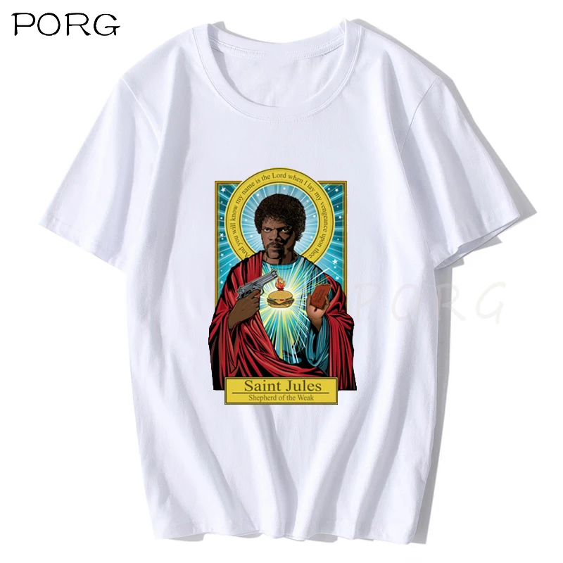Saint Jules фильм Криминальное чтиво футболка Квентин футболки Тарантино уличная