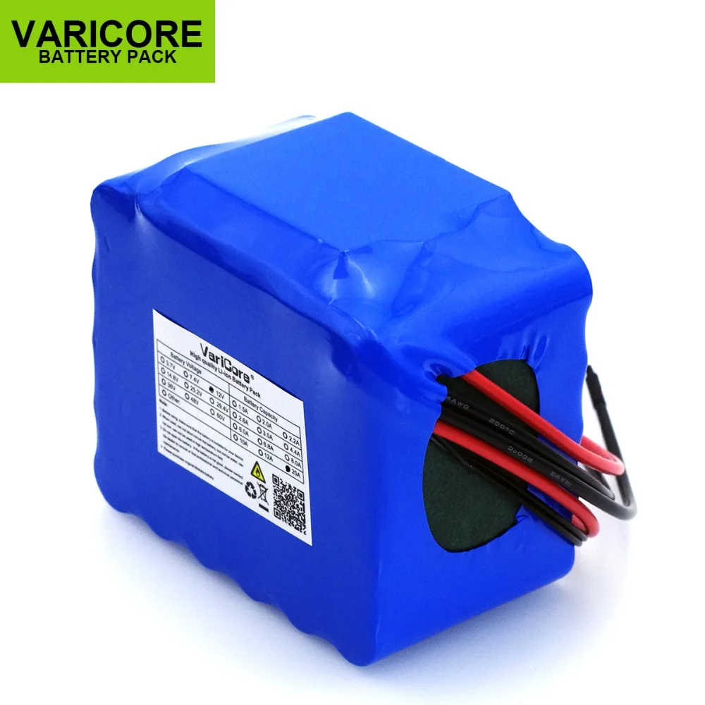 Батарея VariCore 12 в 20 а · ч 500 800 20000 вт 18650 ма ч|Комплекты батарей| |