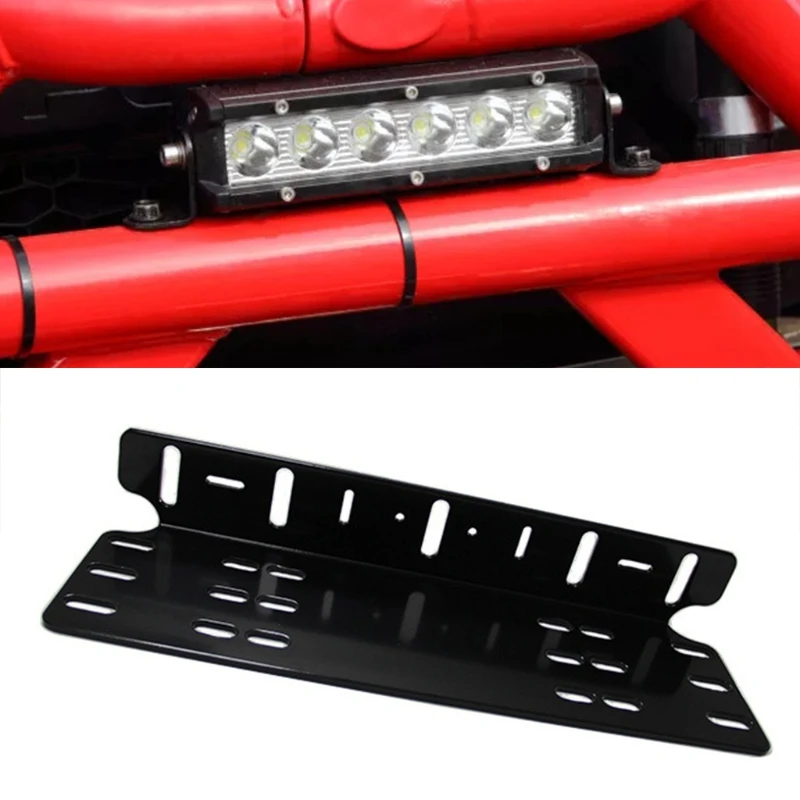 

57EF кронштейн номерной таблички автомобильная светодиодная фара дальнего света держатель для точечного переднего бампера аксессуары для 4x4...