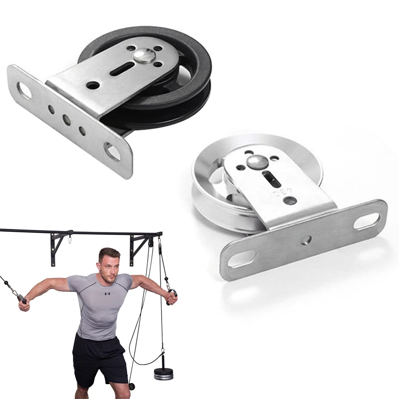 

88MM Silent Nylon/Aluminum Alloy Ceiling Mount Gym Cable Pulley for Lat Pull Down Home Fitness Workout Equipment Accessories