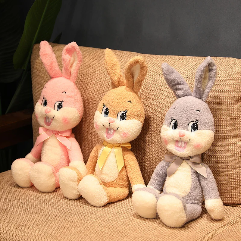 

35-65 Cm Blush Bunny Animal Plush Toy Pillow Cute Simulation Cured Coax Children Birthday Gift For Friend Family Bedside Cushion