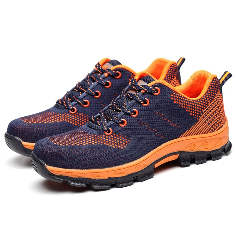 

Work Safety Boots Men Shoes Steel Toe Work Boots Anti-smashing Safety Shoes Indestructible Shoes Male Shoes Adult Men Sneaker
