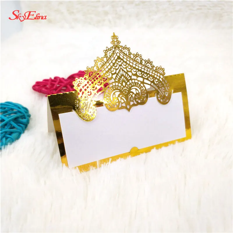 Декоративные кружевные Пригласительные открытки для свадьбы 10/50/100 шт. имя