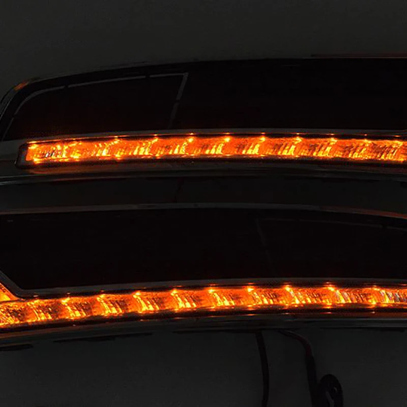 

1 Set LED DRL Daytime Running Light Yellow White Turn Sighal Lamp Night Light for V-W Lavida 2013