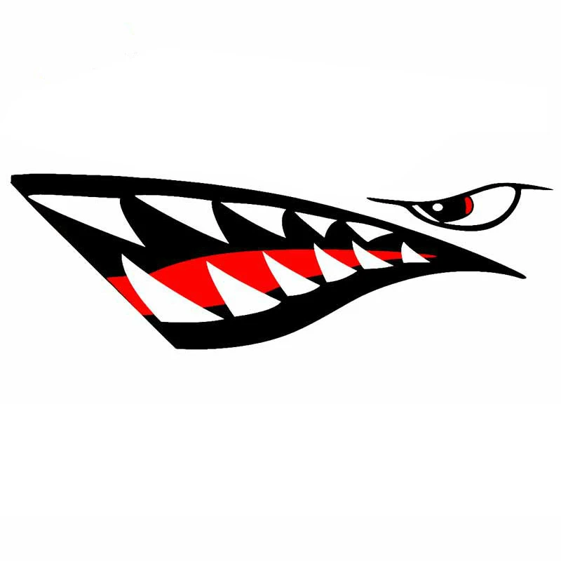 Автомобильные аксессуары мультяшная наклейка Акулий Рот зуб водонепроницаемая