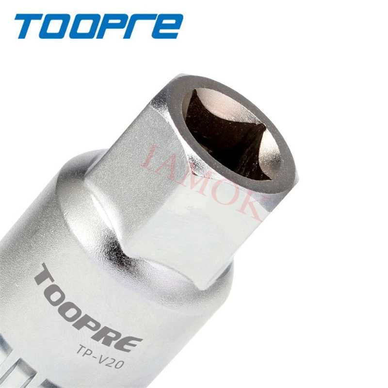 TOOPRE Bicycle Silver Bottom Bracket Removal Tool 20CR Steel Iamok Bike Parts 137g Square Hole/Spline BB Tools | Спорт и развлечения