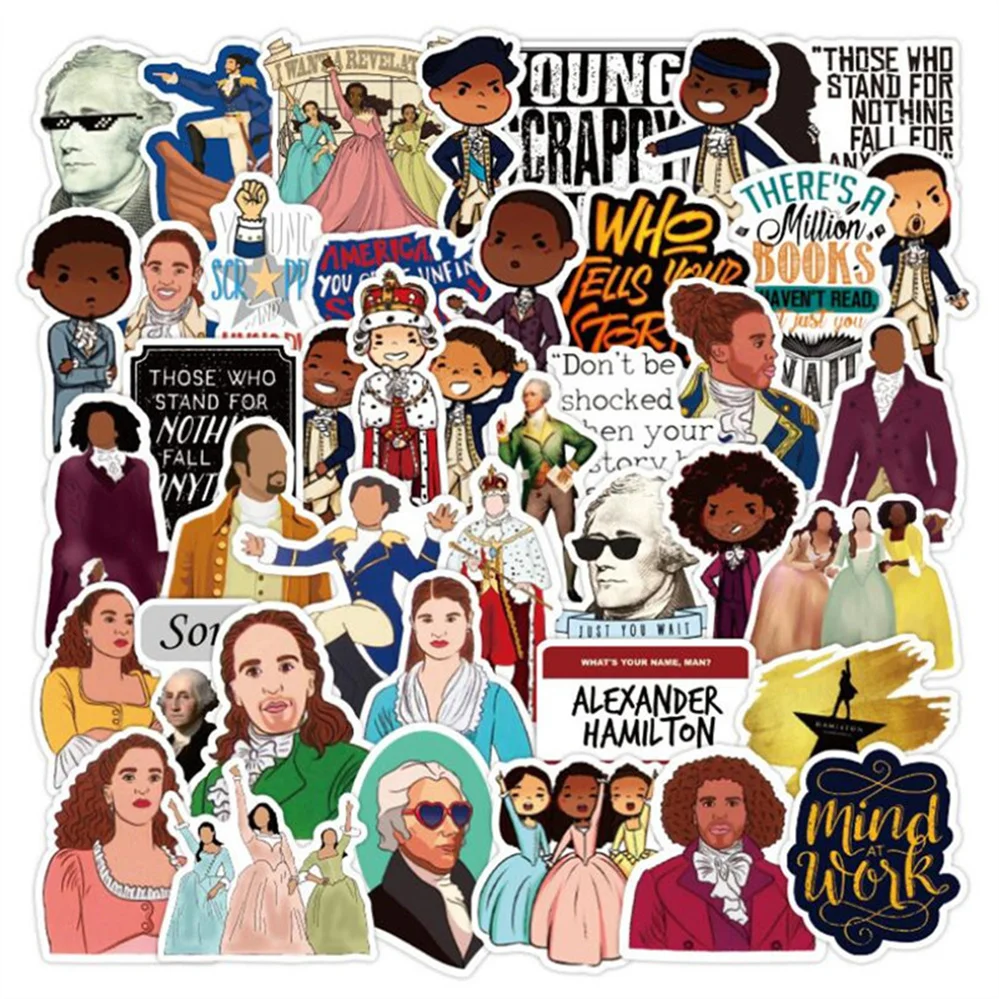 

10/30/50 Cartoon American Drama Character Phone Case Graffiti Diary Water Cup Decoration Waterproof Sticker Toy Wholesale