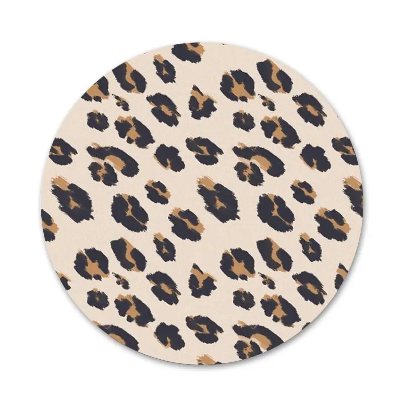 58 мм с принтом тигра и леопарда Значок брошь заколка аксессуары для одежды рюкзак