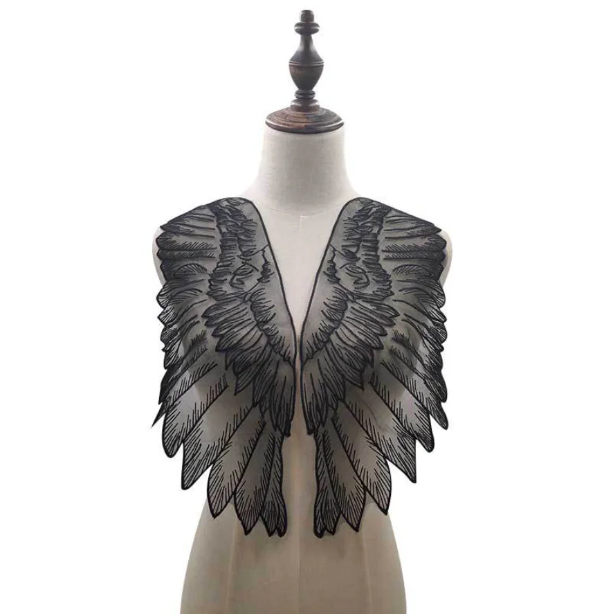 1 пара вышивки с сетчатой основой вышивка из органзы крылья кружевные аксессуары