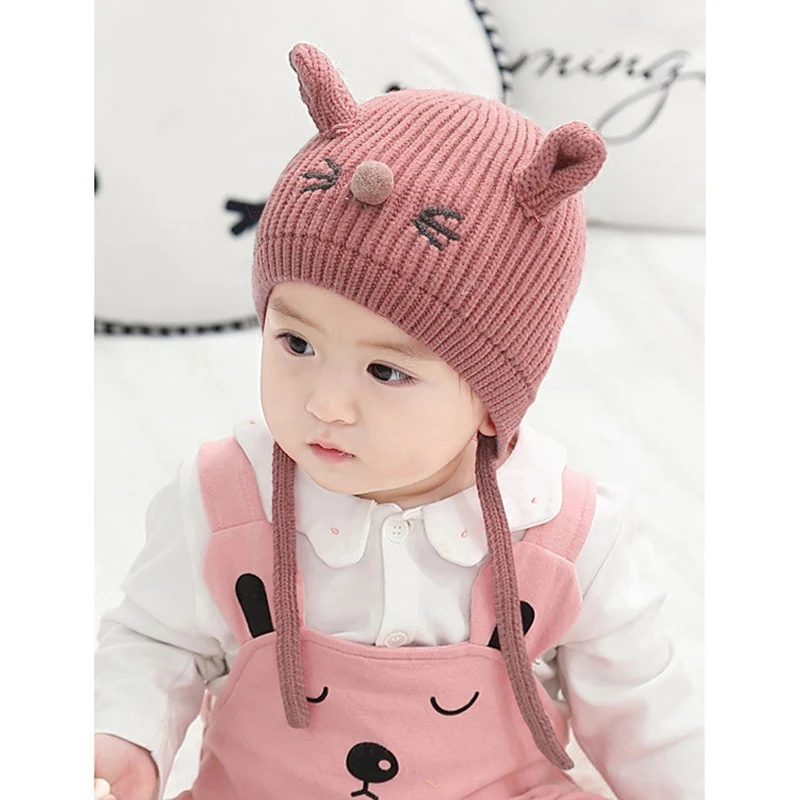 2020 Симпатичные детские шляпы шапки с мультяшными ушками для мальчиков и девочек