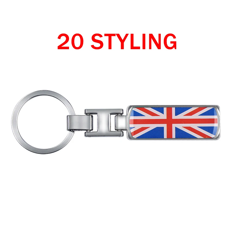 Новинка 3D эпоксидный металлический автомобильный брелок для ключей Флаг